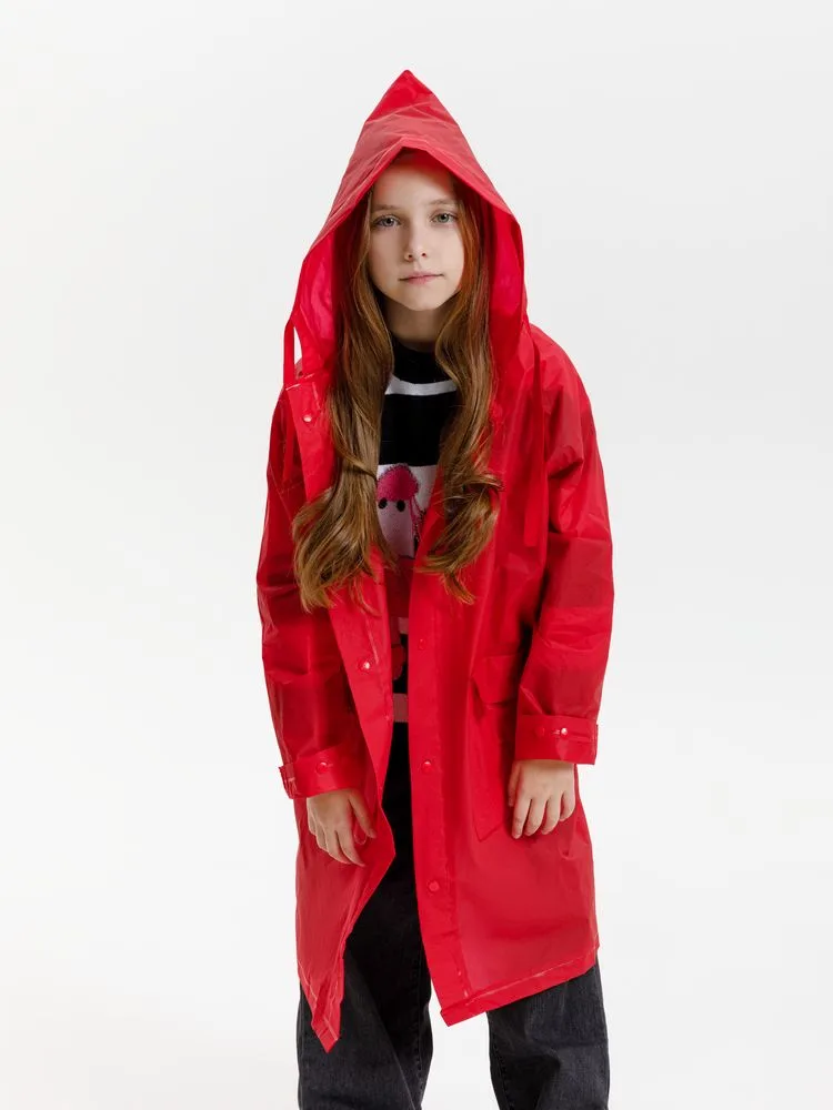Дождевик детский RainDrop Kids, красный