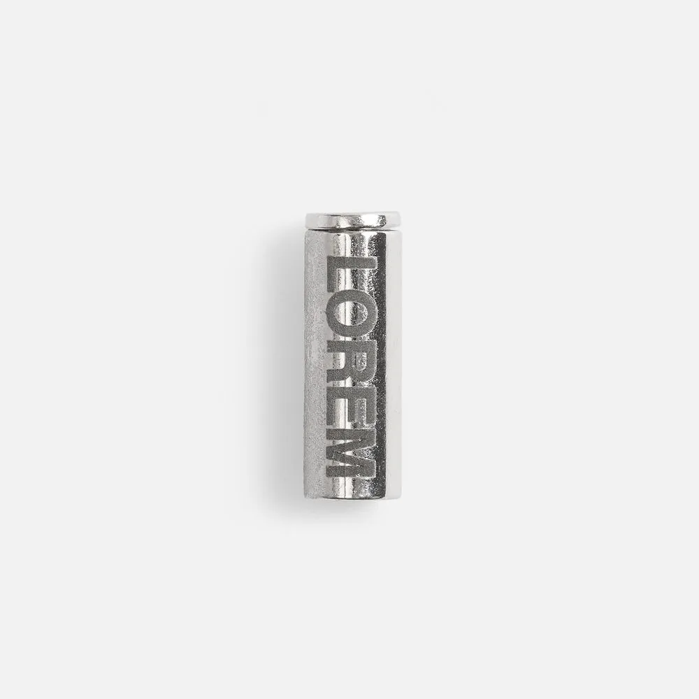 Наконечник для шнурка Nozzle, ver.2, серебристый (хром)