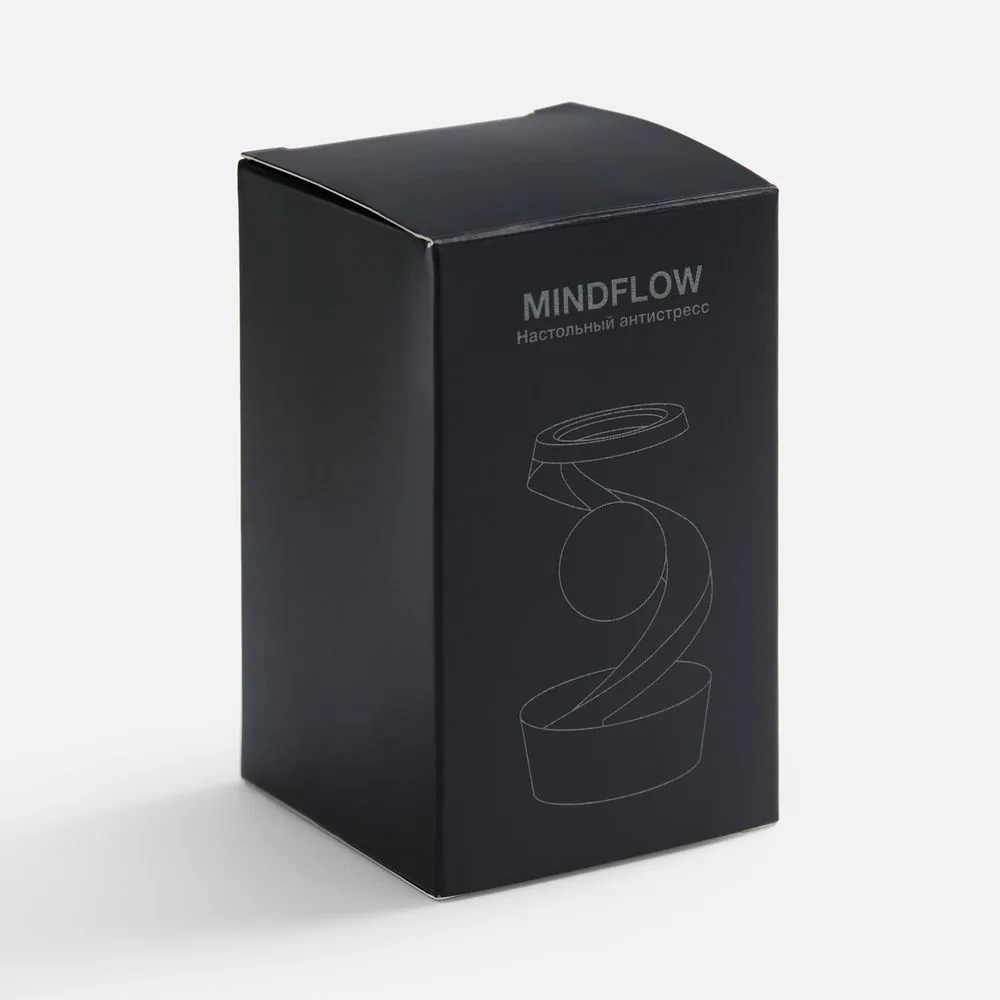 Настольный антистресс Mindflow, черный с серебристым