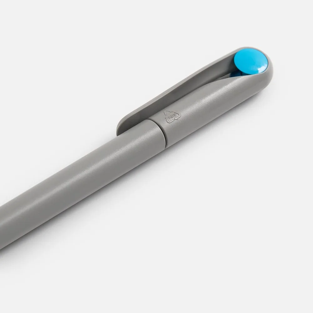 Ручка шариковая Prodir DS1 TMM Dot, серая с голубым