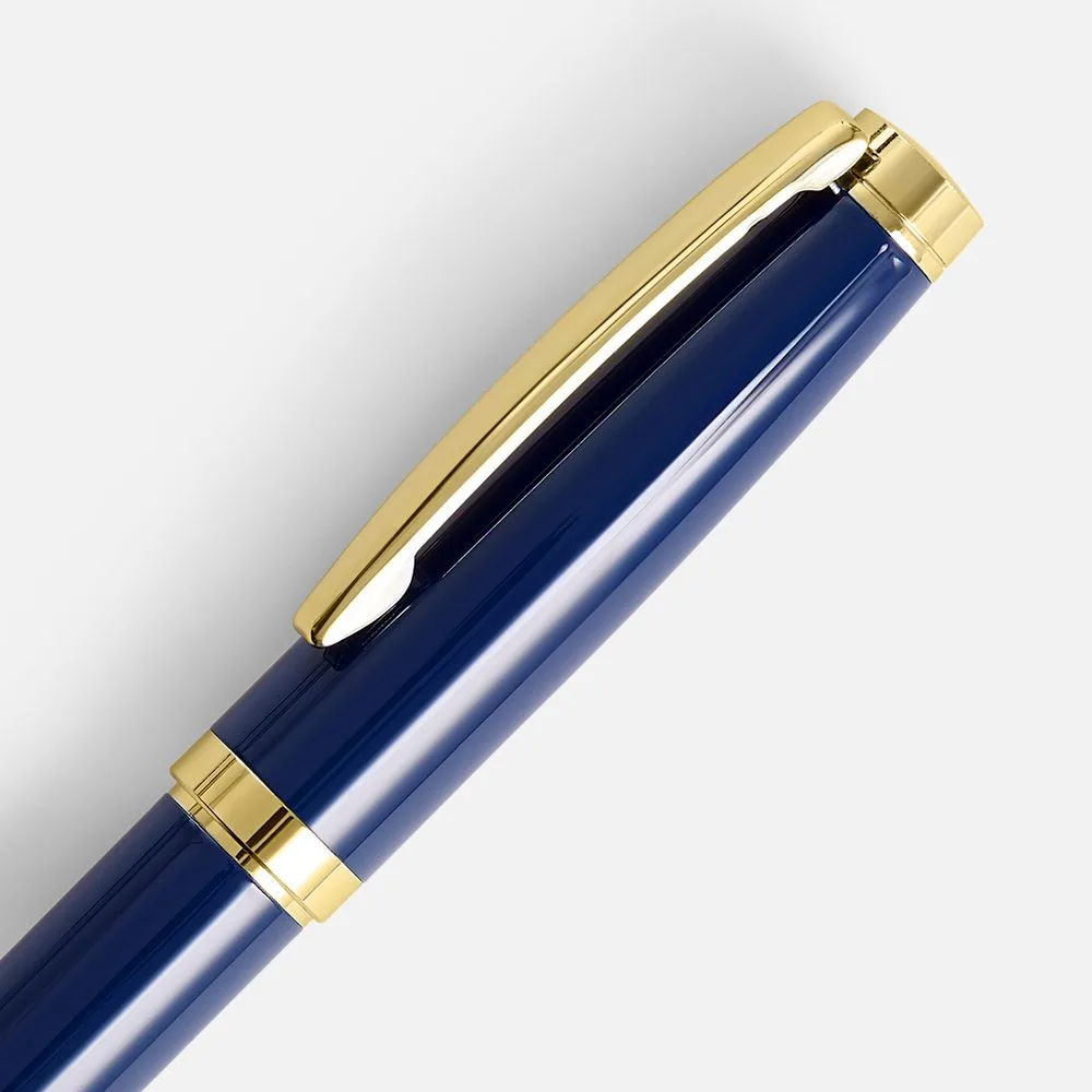 Ручка шариковая Letra Gold, глянцевая, темно-синяя