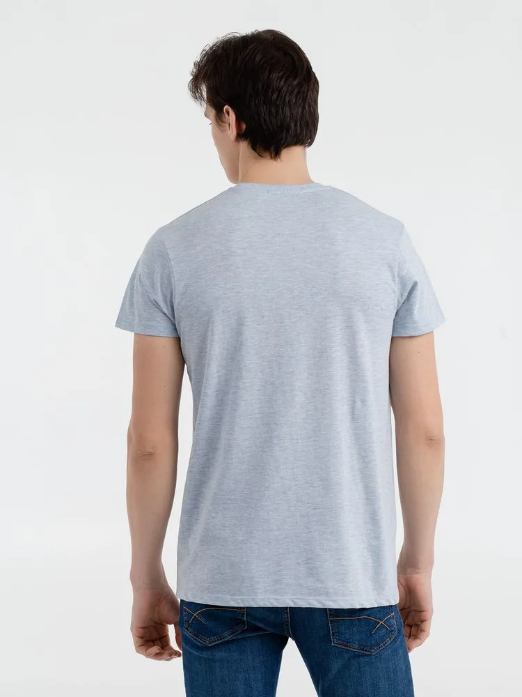Футболка мужская Regent Fit 150, голубой меланж