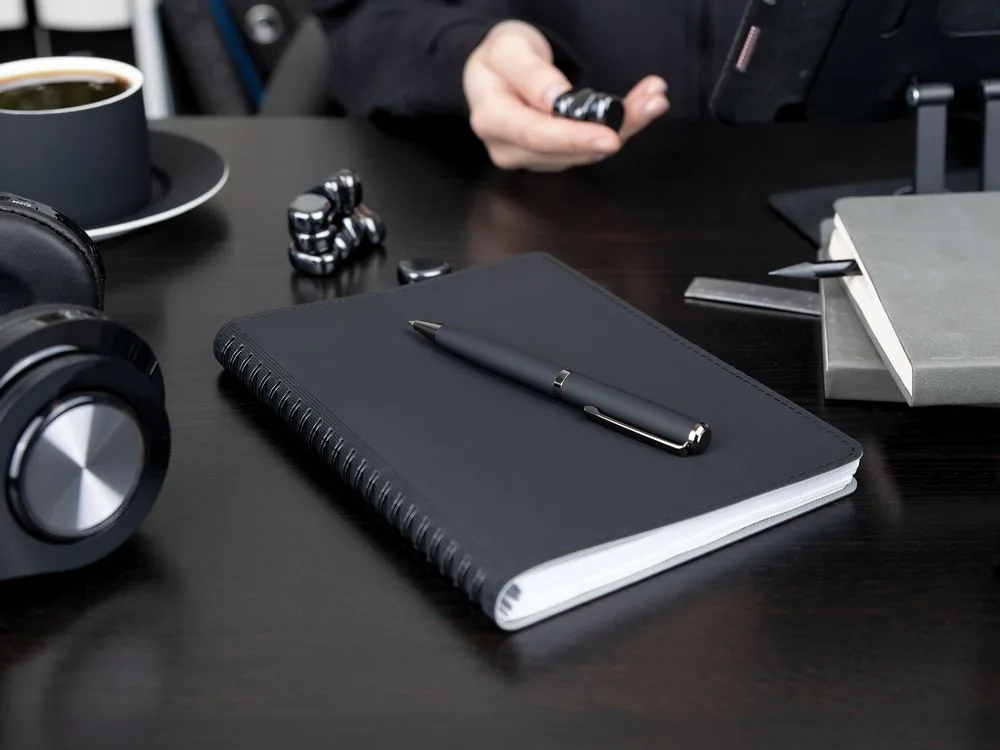 Ручка шариковая Inkish Gunmetal, белая