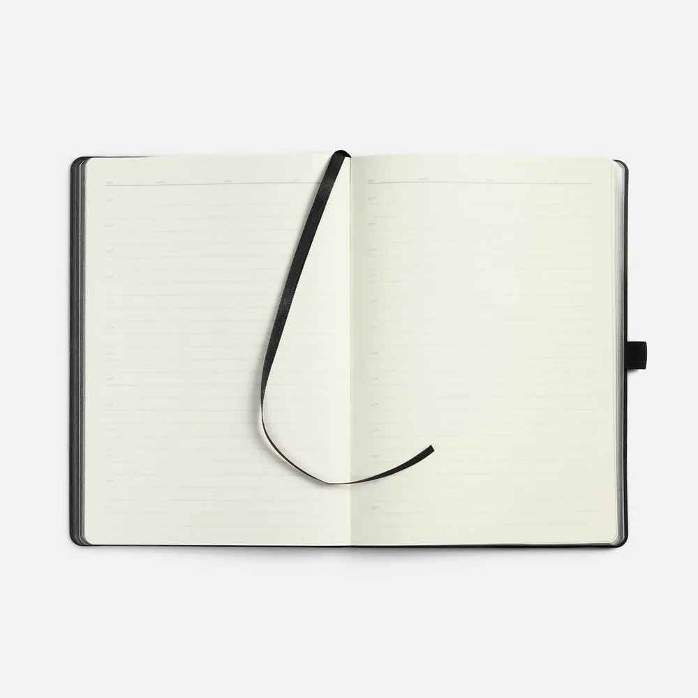 Ежедневник Peel Flex, недатированный, черный