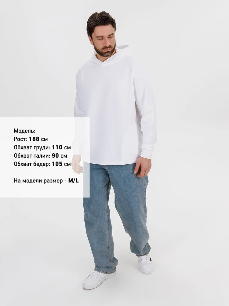 Худи унисекс Morfiss, белое