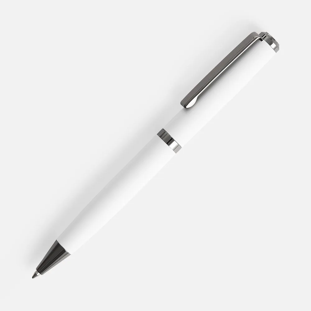 Ручка шариковая Inkish Gunmetal, белая
