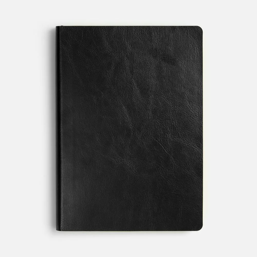 Ежедневник Doppio, недатированный, черный с желтым