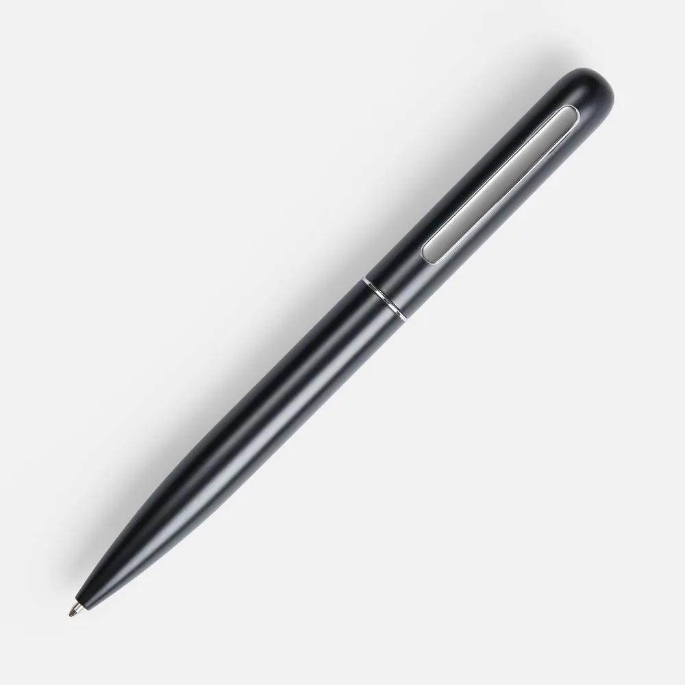 Ручка шариковая Scribo, матовая черная