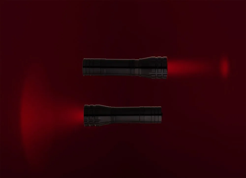 Фонарик с фокусировкой луча Beaming, черный