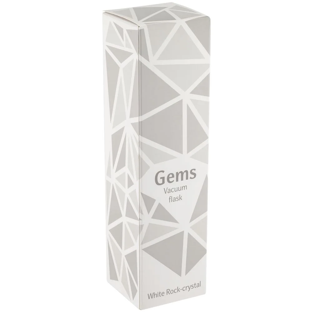 Термос Gems White Rock Crystal, белый горный хрусталь