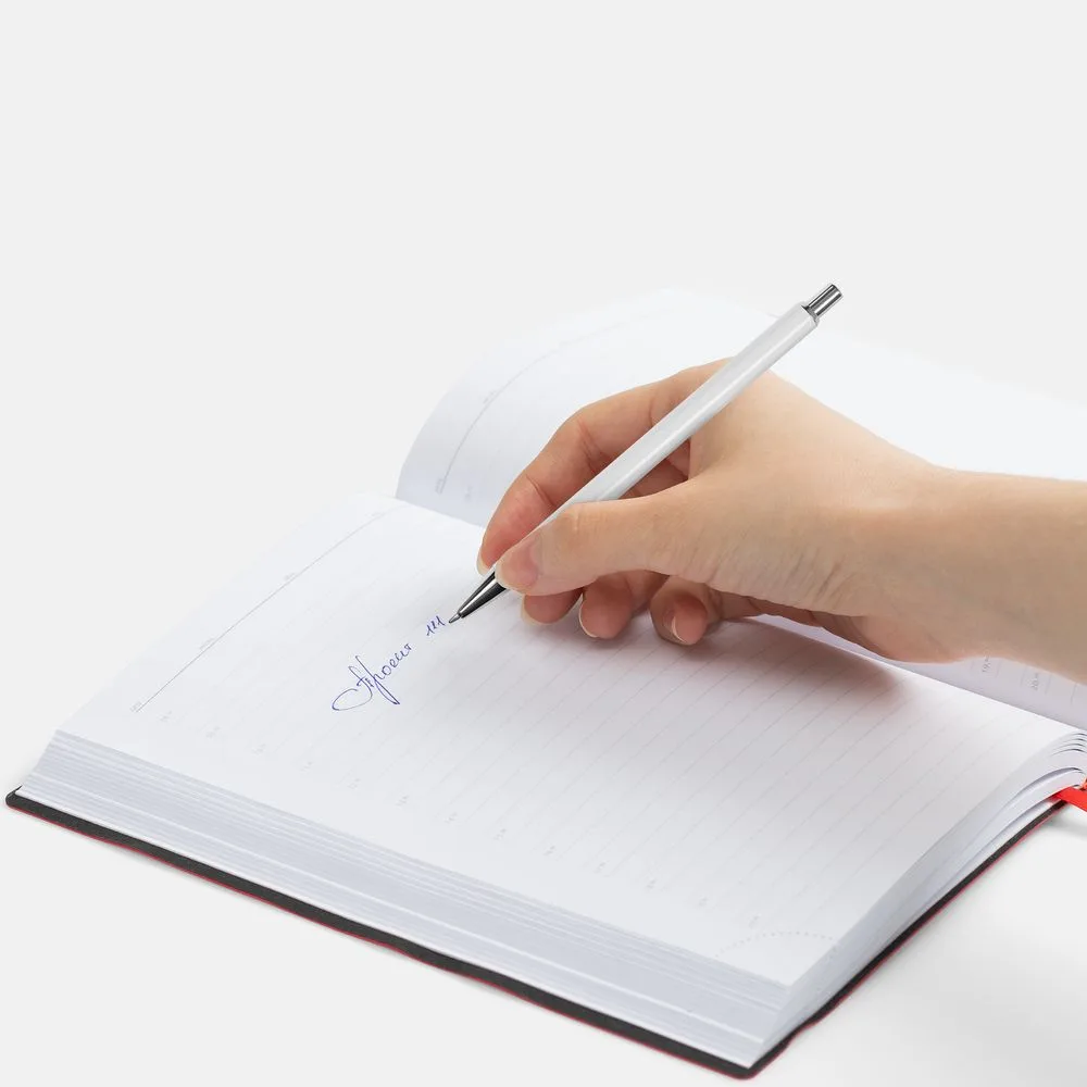 Ручка шариковая Slim Beam, белая
