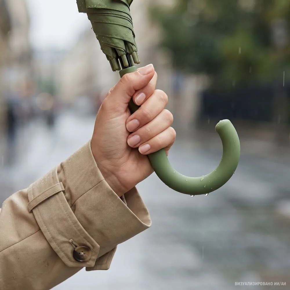 Зонт-трость Jolly Brolly, зеленый (хаки)