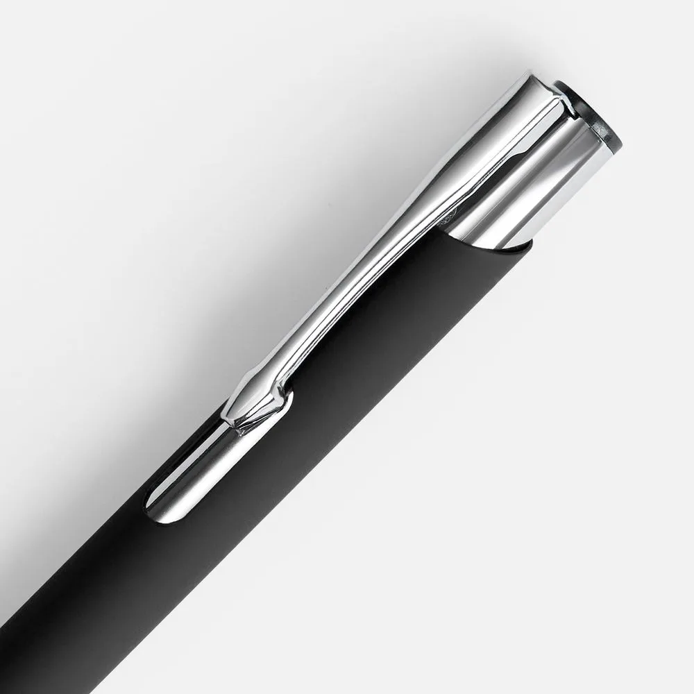 Ручка шариковая Keskus Soft Touch, черная