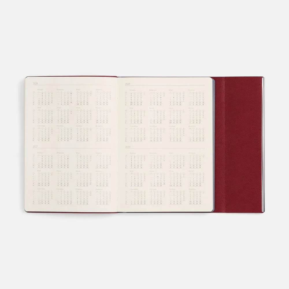 Ежедневник Petrus Flap, недатированный, красный