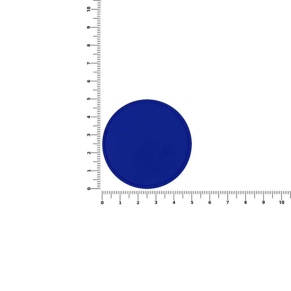 Лейбл ПВХ Dzeta Round, L, синий
