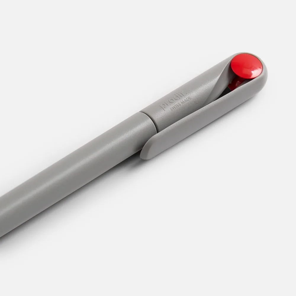 Ручка шариковая Prodir DS1 TMM Dot, серая с красным