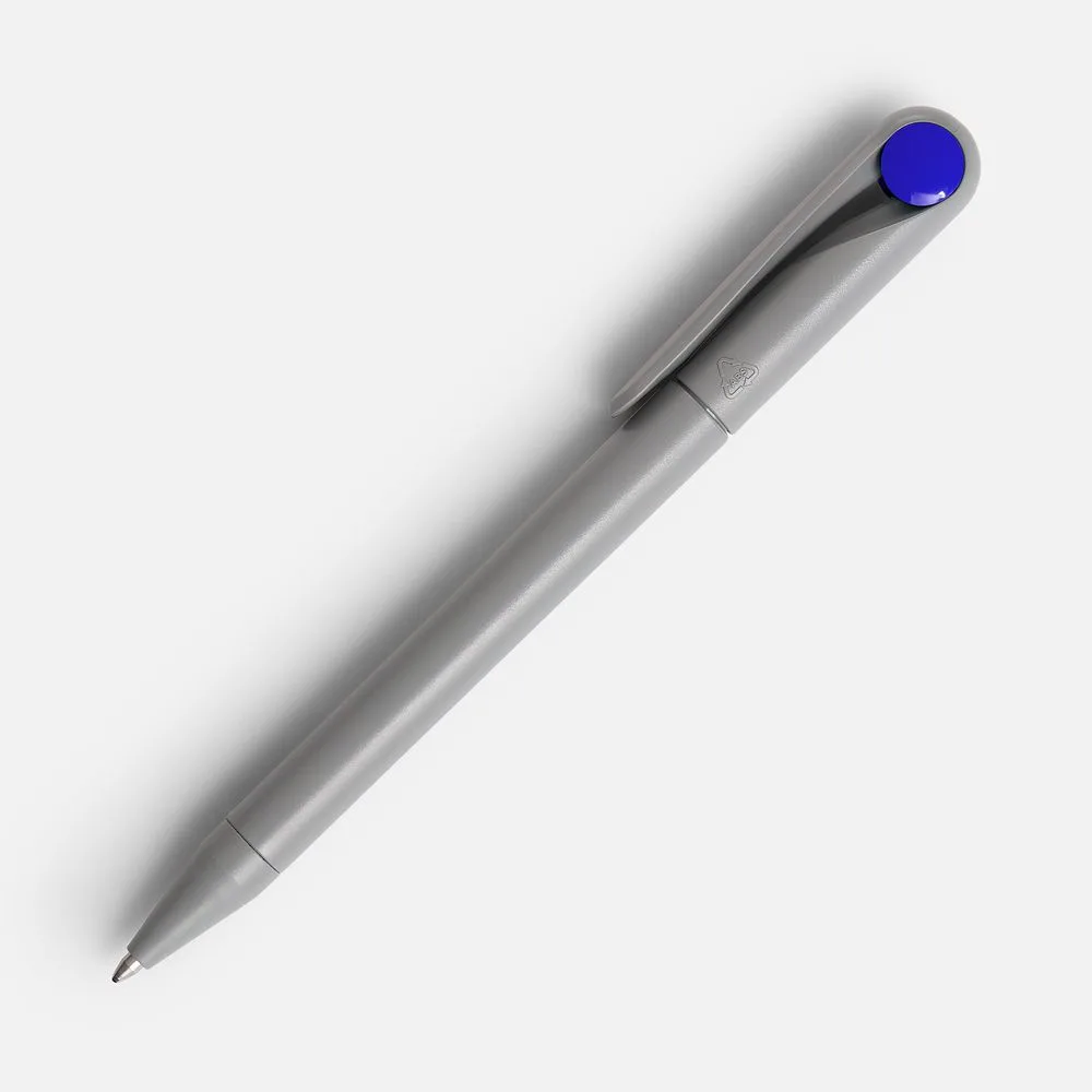 Ручка шариковая Prodir DS1 TMM Dot, серая с синим