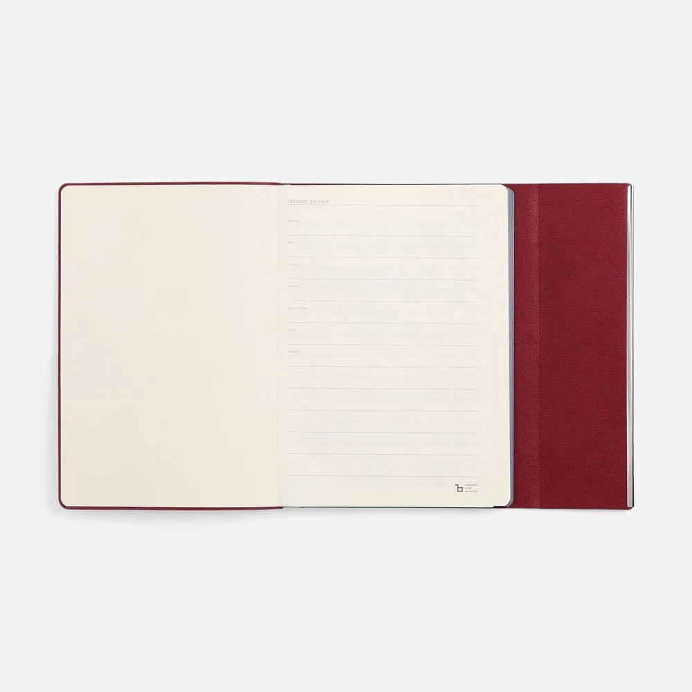 Ежедневник Petrus Flap, недатированный, красный
