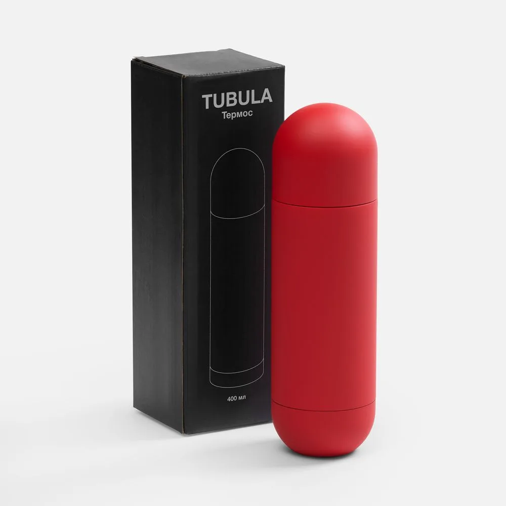 Термос Tubula Soft Touch, красный