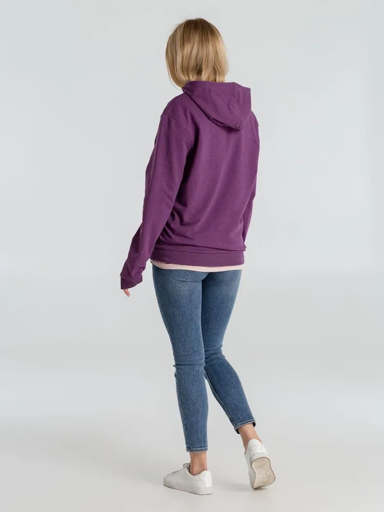 Толстовка с капюшоном унисекс Hoodie, фиолетовый меланж