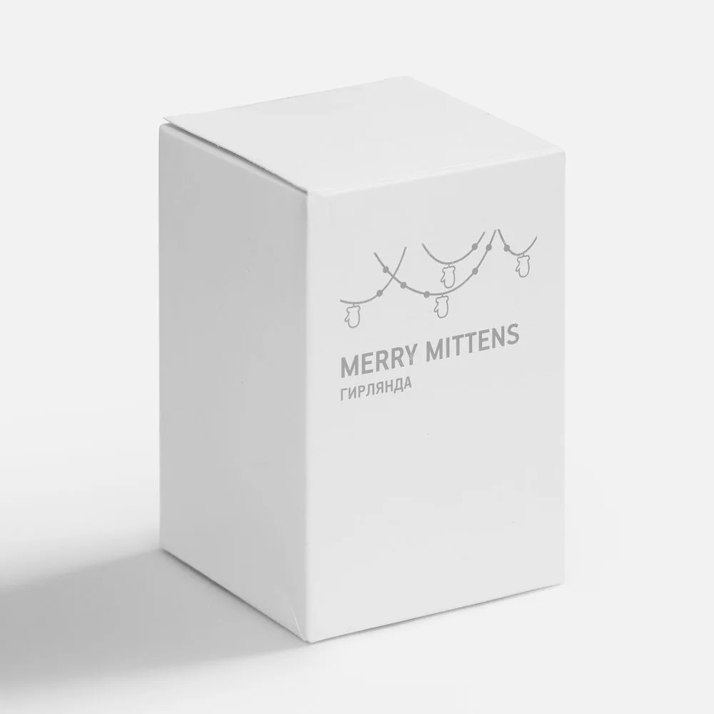 Гирлянда Merry Mittens, синяя