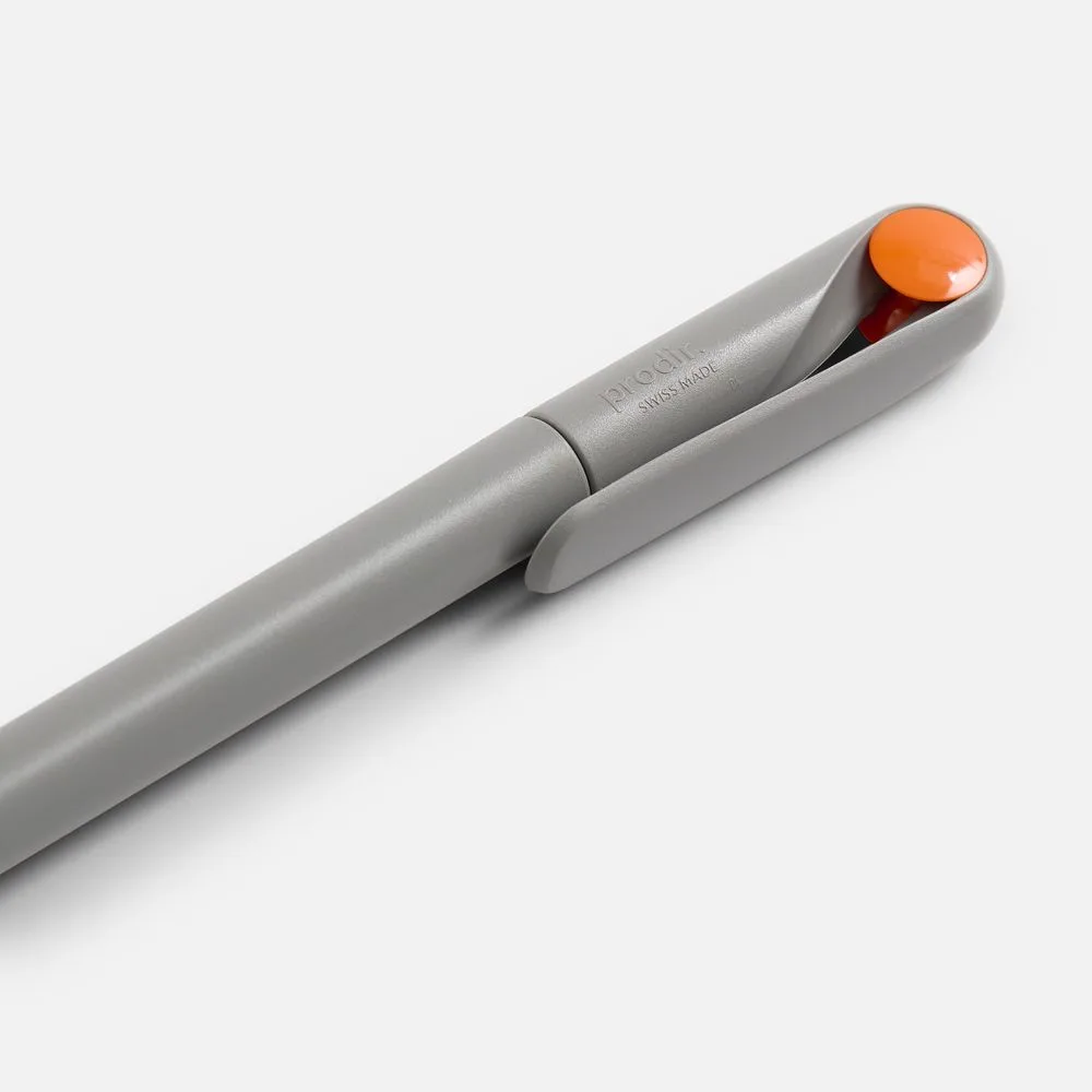 Ручка шариковая Prodir DS1 TMM Dot, серая с оранжевым