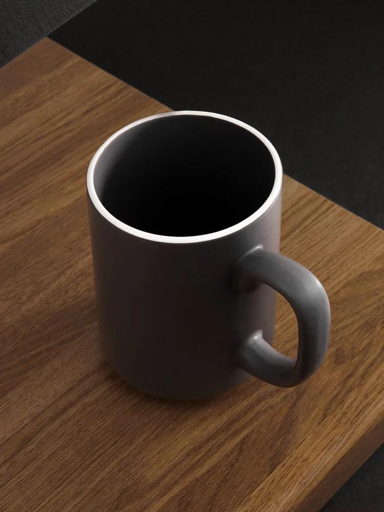 Кружка Mugful, темно-серая (графитовая)