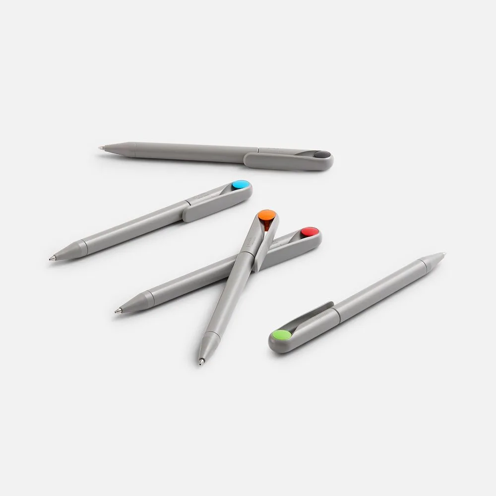 Ручка шариковая Prodir DS1 TMM Dot, серая с красным