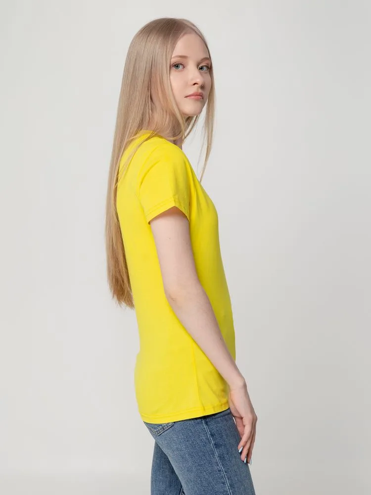 Футболка женская T-bolka Lady, желтая
