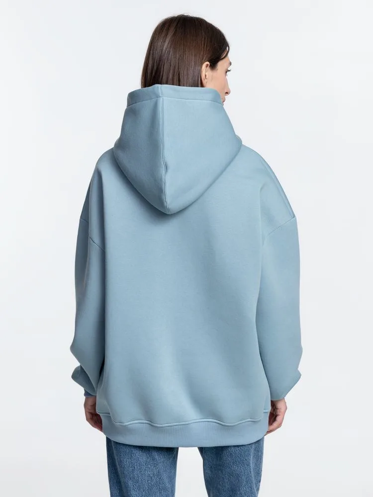 Худи Kulonga Oversize, серо-голубое