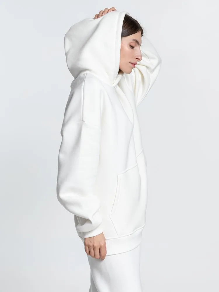 Худи Kulonga Oversize, молочно-белое