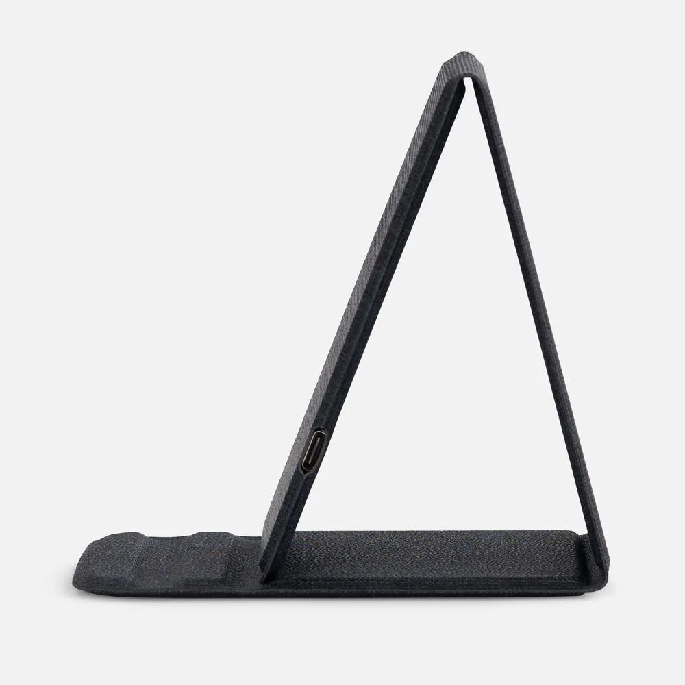 Подставка для смартфона с беспроводной зарядкой Kickstand, серая