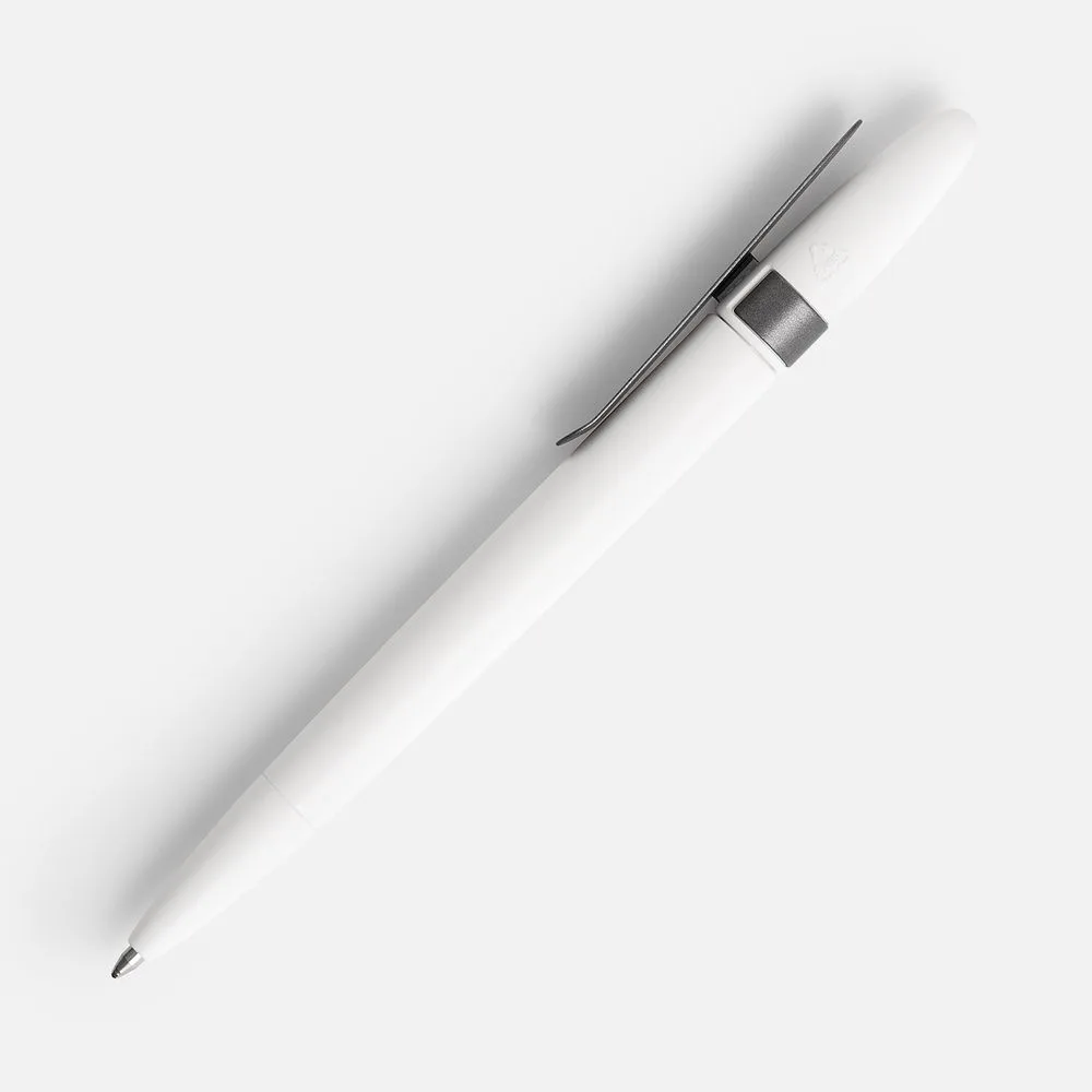 Ручка шариковая Prodir DS5 TSM Metal Clip, белая с серым