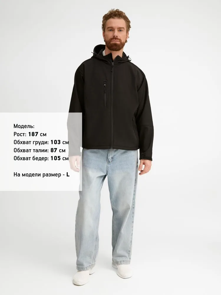 Куртка мужская с капюшоном Replay Men 340, черная