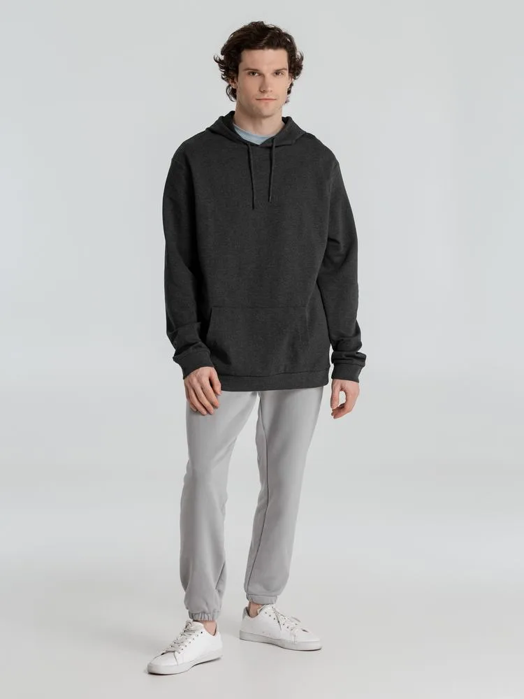 Толстовка с капюшоном унисекс Hoodie, серый меланж (антрацит)