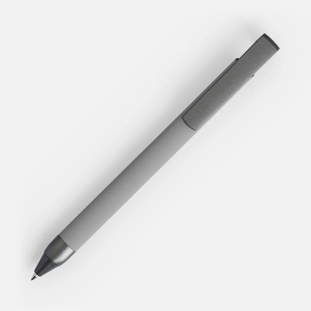 Ручка шариковая Standic с подставкой для телефона, серая