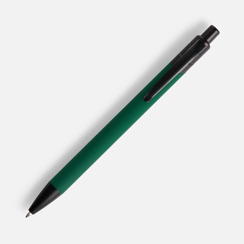 Ручка шариковая Undertone Black Soft Touch, зеленая