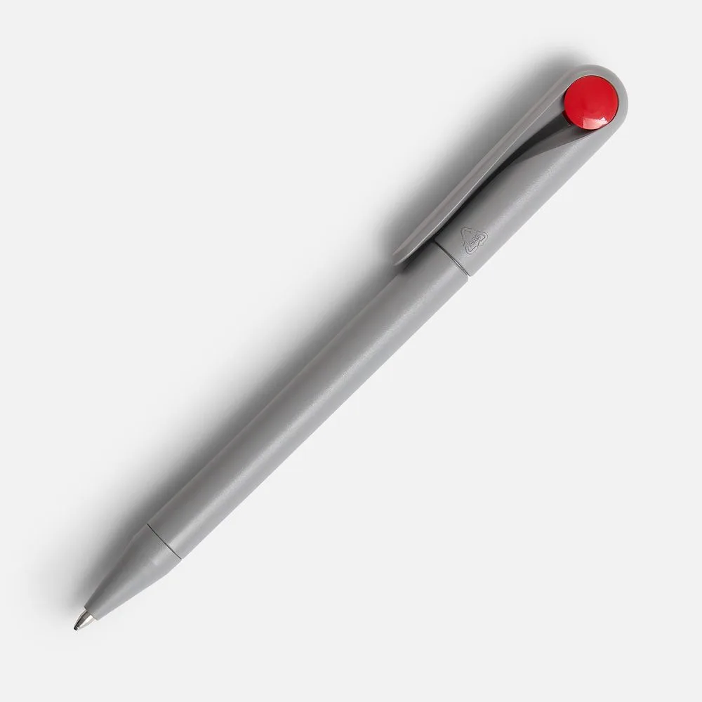 Ручка шариковая Prodir DS1 TMM Dot, серая с красным