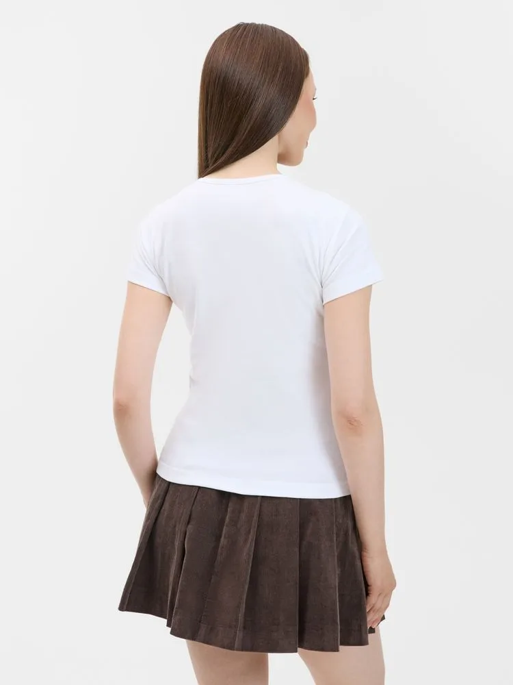 Футболка женская с круглым вырезом Lady 220 белая