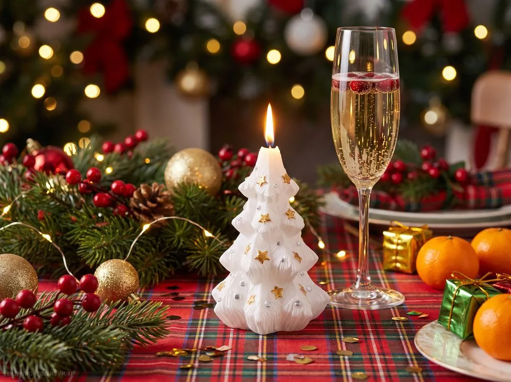 Свеча Christmas Twinkle, елочка