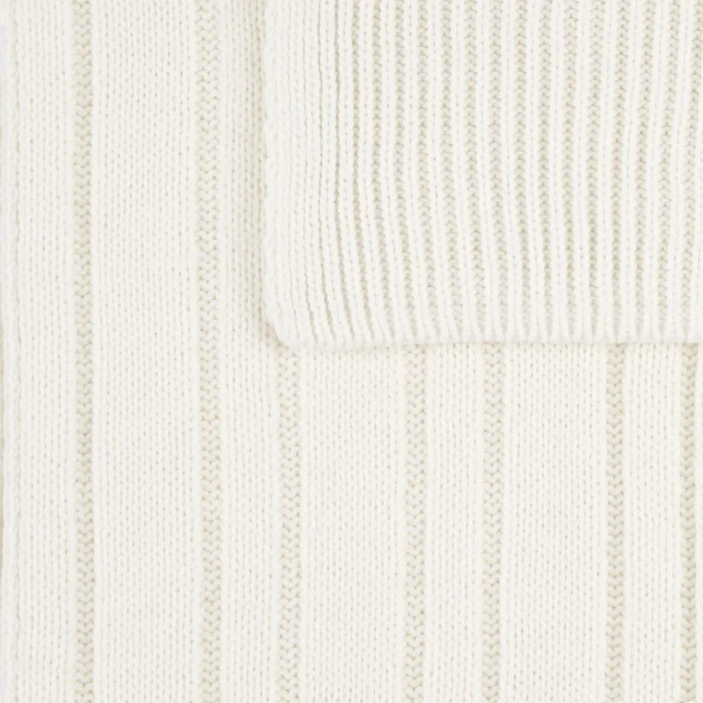 Шарф Knit Beat, белый (молочный)