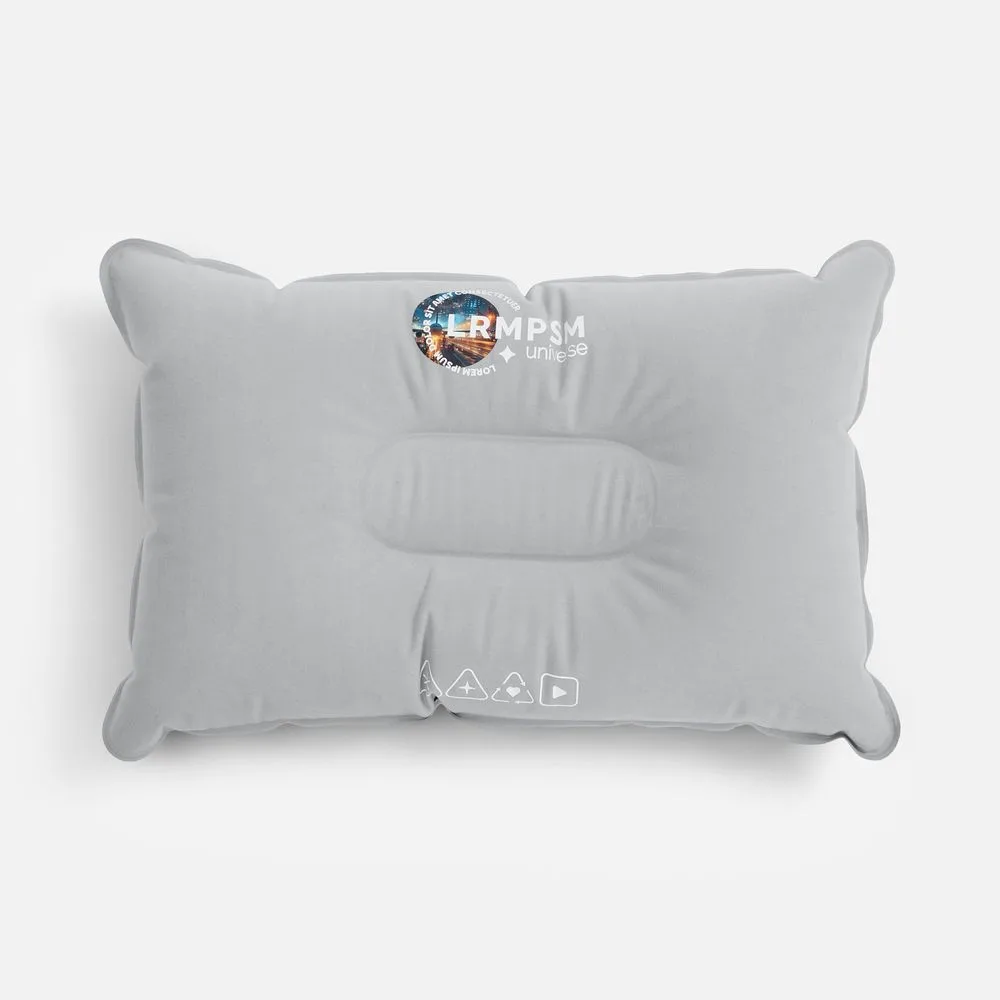 Надувная подушка Pillowish, серая