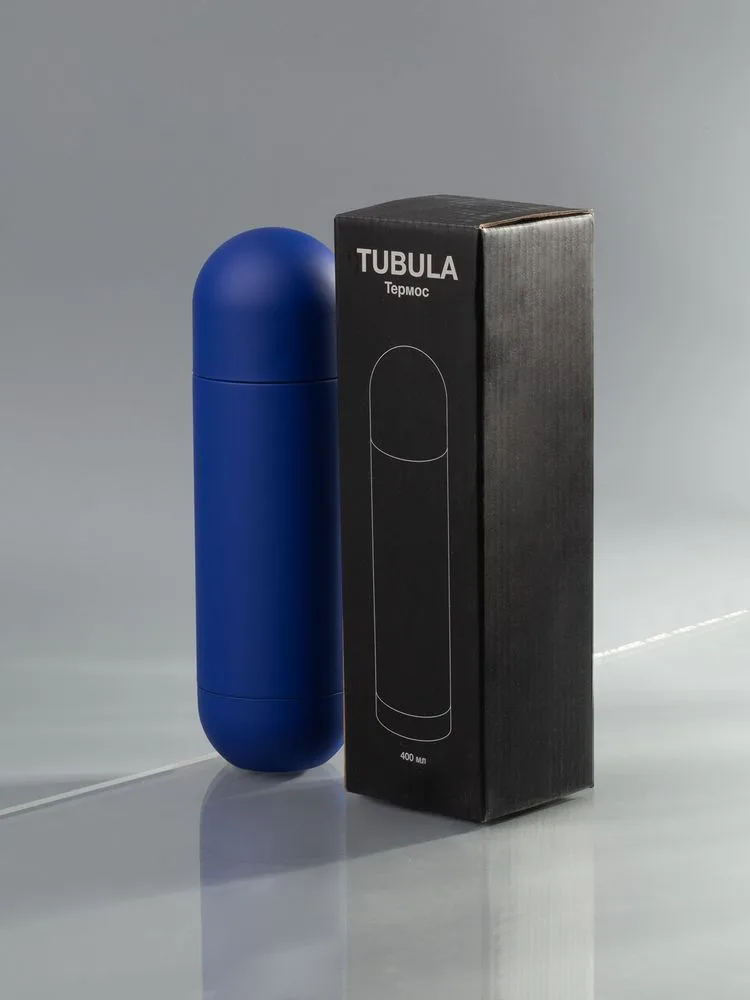 Термос Tubula Soft Touch, синий