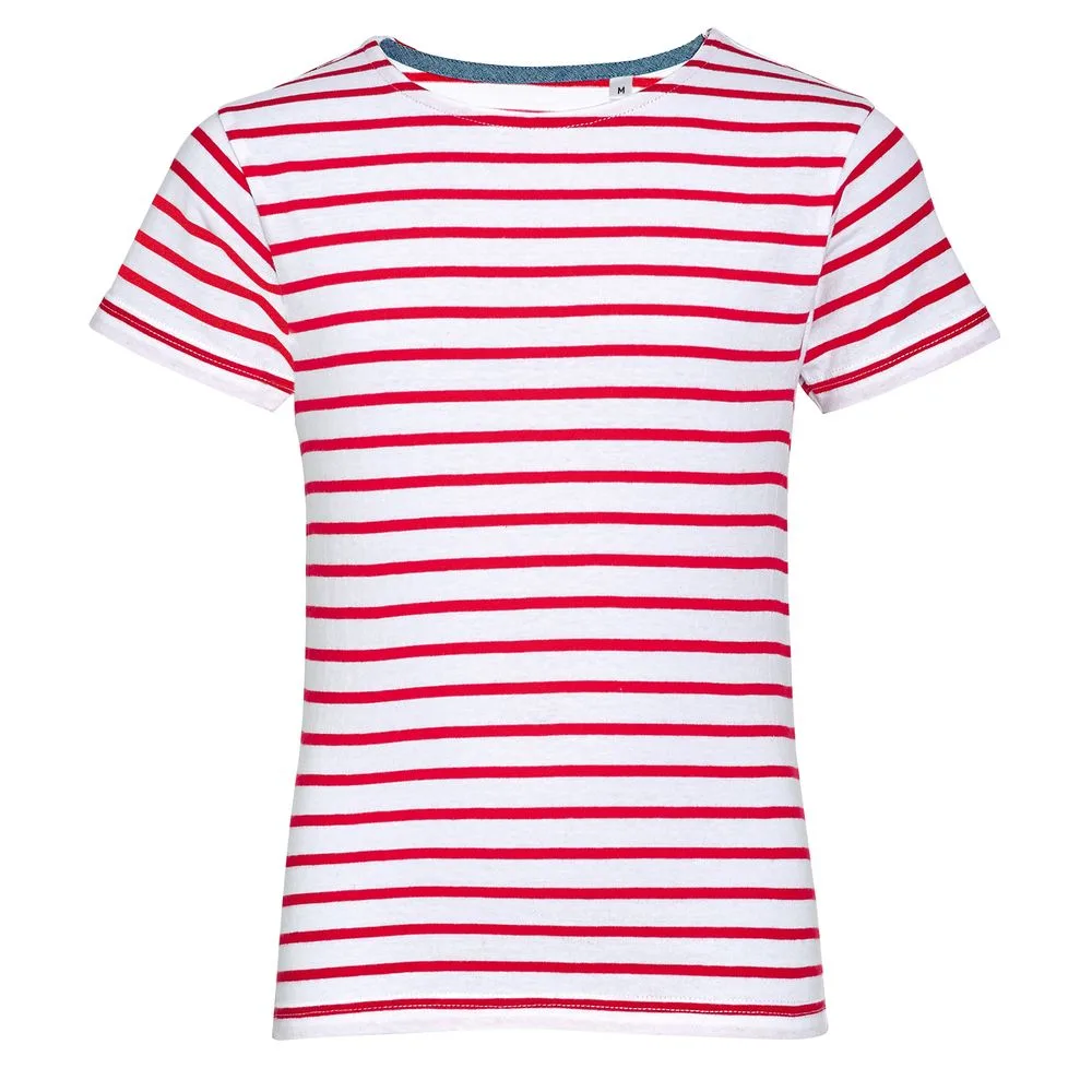 Футболка детская Miles Kids белая с красным