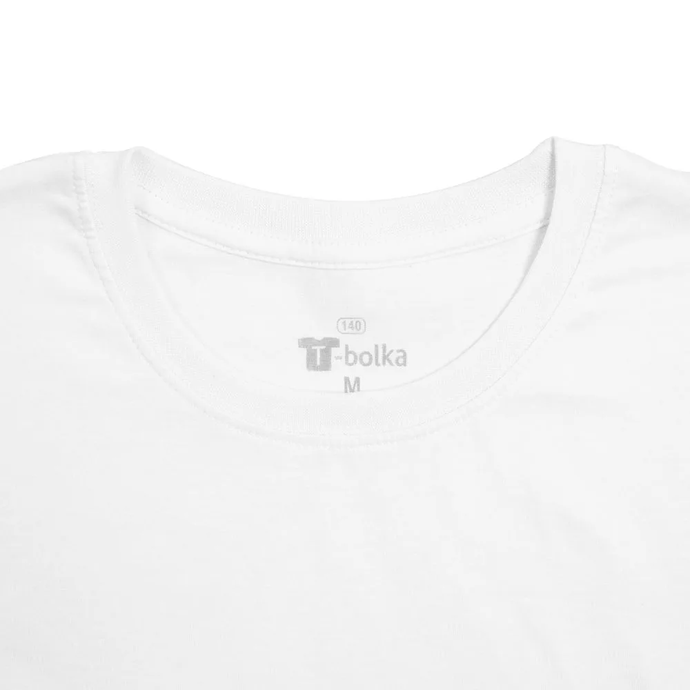 Футболка унисекс T-bolka 140, белая