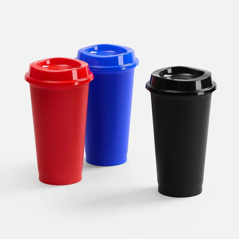 Стакан с крышкой Color Cap, ver.2, синий