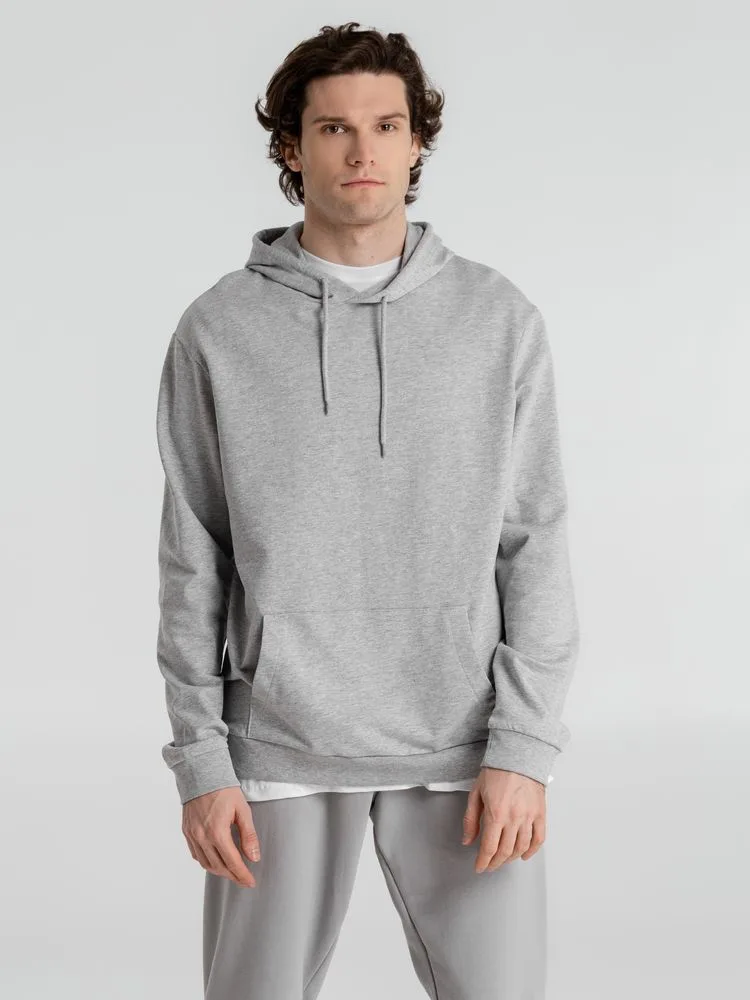 Толстовка с капюшоном унисекс Hoodie, серый меланж