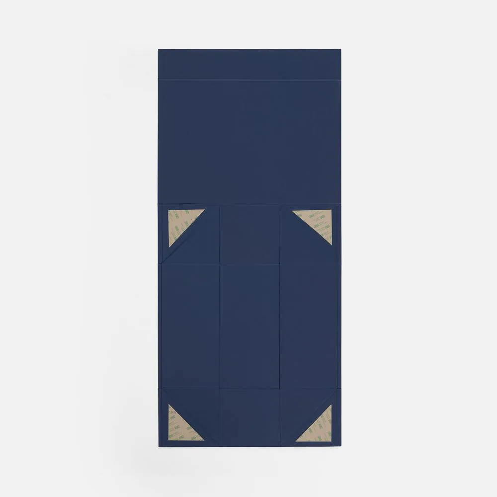 Коробка складная Quadra Fold, темно-синяя