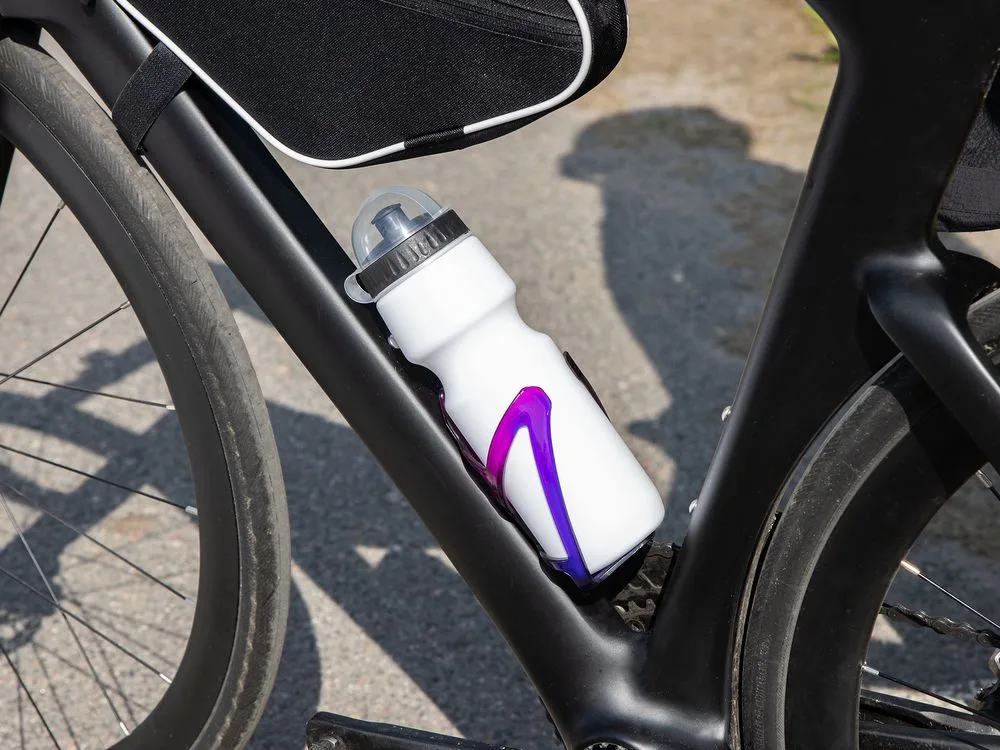 Бутылка для велосипеда Bikescape, белая с синим