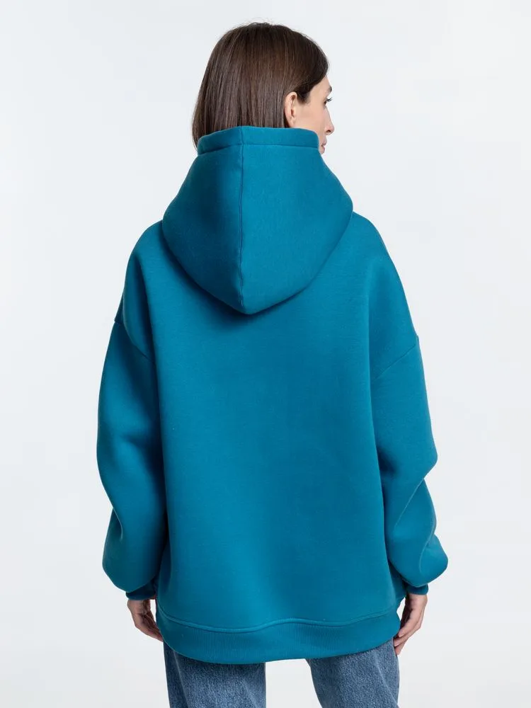 Худи Kulonga Oversize, бирюзовое